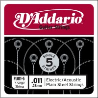 Photo D'ADDARIO 5 CORDES ACIER PLEIN 011