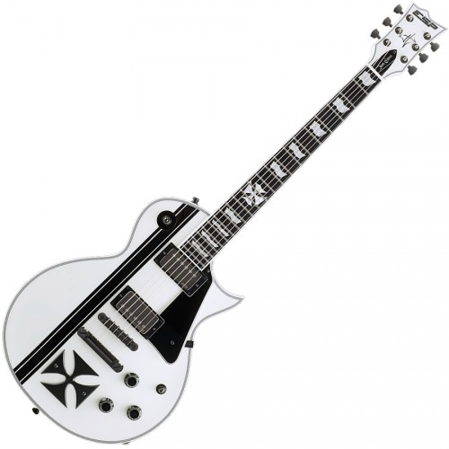 ESP SIGNATURE JAMES HETFIELD IRONCROSS SNOW WHITE