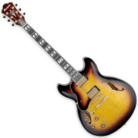 Photo IBANEZ AS153L-AYS ARTSTAR - ANTIQUE YELLOW SUNBURST GAUCHER