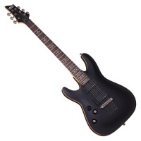 SCHECTER DEMON-6 AGED BLACK SATIN GAUCHER