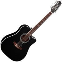 Takamine EF381SC Electro Cutaway 12 Cordes Gloss Black