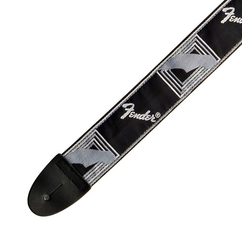 FENDER SANGLE MONOGRAMMED BLACK-LIGHT GREY-DARK GREY