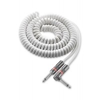 Photo MONSTER CABLE CLASSIC JACK/JACK COUDÉ SPIRALÉ BLANC - 6.4M