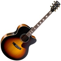 Photo CORT CJ3VTAB TOBACCO BURST