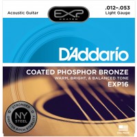 Photo D'ADDARIO EXP16 COATED PHOSPHOR BRONZE LIGHT 12/53