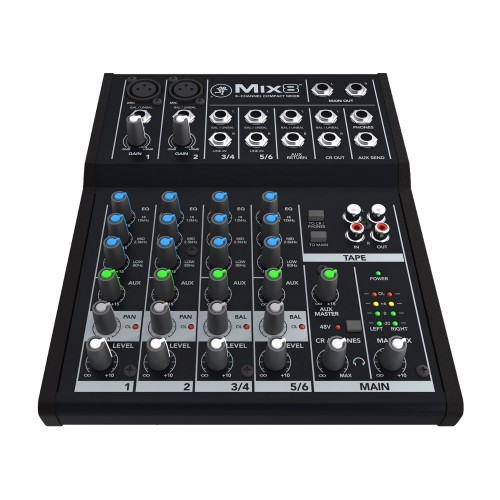 MACKIE MIX8 - CONSOLE COMPACTE 6 CANAUX 8 ENTRÉES