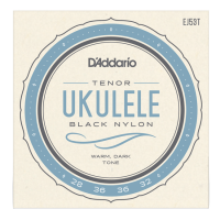 D'ADDARIO EJ53T UKULELE BLACK NYLON TENOR