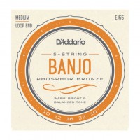 D'ADDARIO BANJO PHOSPHOR BRONZE 5 CORDES A BOUCLE