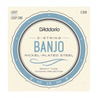 D'ADDARIO BANJO NICKEL-PLATED STEEL 5 CORDES