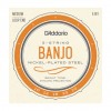 Photo D'ADDARIO EJ61 BANJO 5ST NICKEL-PLATED STEEL 10/23