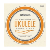 D'Addario EJ65B Ukulele Clear Nylon Bariton