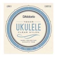 Photo D'ADDARIO EJ65TLG CORDES UKULELE TENOR SOL GRAVE/NYLON CLAIR 28-29