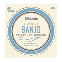 Photo D'ADDARIO EJ69 CORDES BANJO 5C-PHOSPHOR BRONZE 9/20