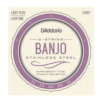 D'ADDARIO BANJO STAINLESS STEEL 5 CORDES