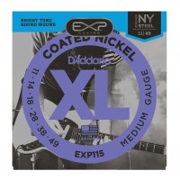 Photo D'ADDARIO EXP115NY COATED NICKEL WOUND BLUES-JAZZ ROCK 11-49