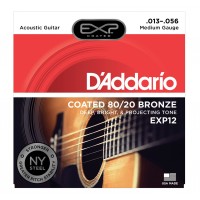 Photo D'ADDARIO EXP12 COATED 80/20 BRONZE MEDIUM 13/56
