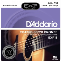 Photo D'ADDARIO EXP13NY EXP 80/20 BRONZE CUSTOM LIGHT 11/52