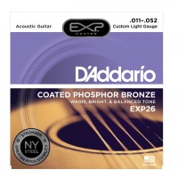 Photo D'ADDARIO EXP26NY EXP COATED PHOSPHORE BRONZE CUSTOM LIGHT 11/52