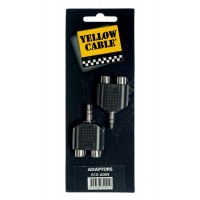 Yellow Cable AD09 Adaptateur Mini Jack Male/2 RCA Femelle (X2)