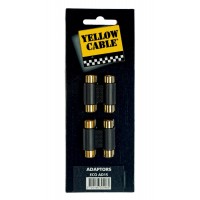 YELLOW CABLE AD15 ADAPTATEUR 2 RCA FEMELLE/2 RCA FEMELLE (X2)