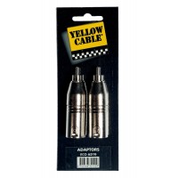 YELLOW CABLE AD19 ADAPTATEUR RCA MALE/XLR MALE (X2)