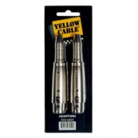 YELLOW CABLE AD23 ADAPTATEUR JACK FEMELLE/XLR FEMELLE (X2)