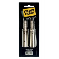 YELLOW CABLE AD24 ADAPTATEUR JACK FEMELLE/XLR MALE (X2)