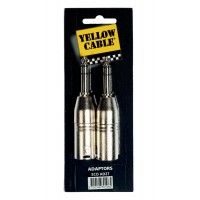 YELLOW CABLE AD27 ADAPTATER JACK MALE/XLR MALE (X2)
