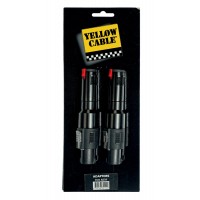 Photo YELLOW CABLE AD31 ADAPTATEUR SPEAKON/JACK FEMELLE (X2)