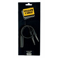 Photo YELLOW CABLE B2M BRETELLE 2 JACKS MALE/1 JACK FEMELLE