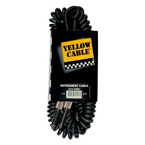 YELLOW CABLE G46T JACK/JACK SPIRALÉ - 6M