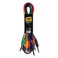 YELLOW CABLE PATCH JACK/JACK PAR 6