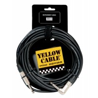 YELLOW CABLE PRO NEUTRIK JACK/JACK COUDE