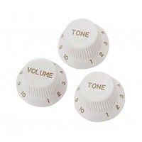 YELLOW PARTS BOUTONS STRAT (1 VOLUME ET 2 TONE)