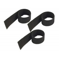K&M 21403 - SERRE-CABLES VELCRO NOIR X 3
