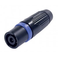Photo NEUTRIK NLT4MX-BAG - FICHE SPEAKON STX 4 PÔLES MALE IP54 NOIRE