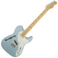 Photo FENDER AMERICAN ELITE TELECASTER THINLINE MYSTIC ICE BLUE