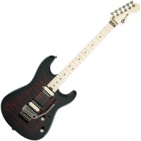 Photo CHARVEL PRO-MOD SAN DIMAS STYLE 1 HH FR TRANSPARENT RED BURST