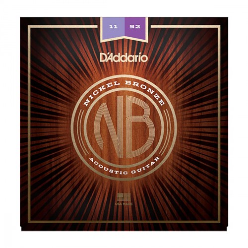 D'ADDARIO NB1152 NICKEL BRONZE CUSTOM-LIGHT 11-52