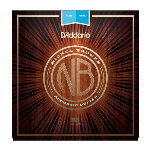 D'ADDARIO NB1253 NICKEL BRONZE LIGHT 12-53