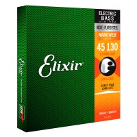 Elixir 14202 Bass 5 Cordes Nanoweb Light 45-130