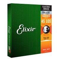 ELIXIR 14677 BASS NANOWEB STAINLESS STEEL MEDIUM 45-105 