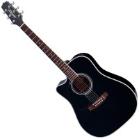 Takamine EF341SC-LH Electro Cutaway Noire Gaucher