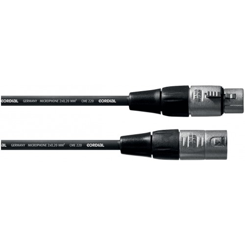 CORDIAL CFM05FM CABLE MICRO ESSENTIALS REAN SILVER - XLR M./XRL F. - 50CM