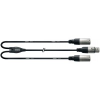 CORDIAL CFY03FMM CABLE Y XLR F./2 XLR M. - 30CM