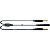 CORDIAL CFY03GPP CABLE Y JACK MONO F./2 JACK MONO M. - 30CM