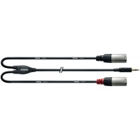 Câble Y mini-Jack TRS / 2x XLR mâles, 1.8m : Câbles En Y Klotz