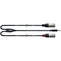 Photo CORDIAL CFY3WMM CABLE Y MINI-JACK STÉRÉO/2 XLR M. LONGS - 3M
