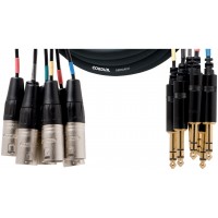 CORDIAL MULTIPAIRE REAN 8 XLR/JACK TRS 5M