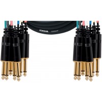 Photo CORDIAL CML80PP5C MULTIPAIRE REAN 8 JACKS/JACKS MONO - 5M